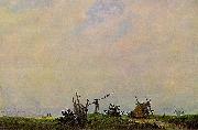Caspar David Friedrich Meeresstrand mit Fischer Spain oil painting artist